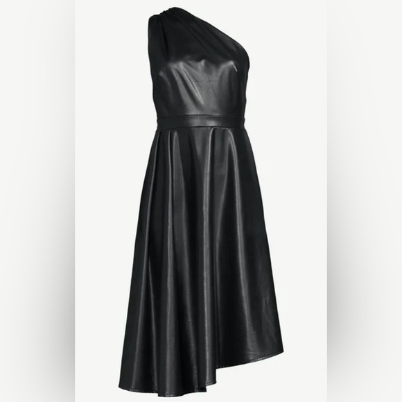 Sofia Vergara Black Dress.   FAUX
LEATHER
FITS LIKE A GLOVE!! - Picture 2 of 6